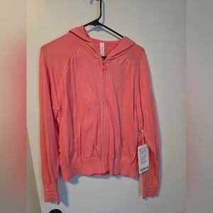 Lululemon Athletica Cotton-Cashmere Knit Hoodie Raspberry Cream